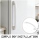 thumbnail image 3 of PTOOTP Refrigerator Door Handle Replacement in White Plastic with Ergonomic Grip for, 3 of 8