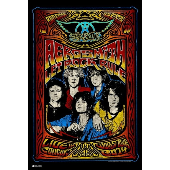 Aerosmith Music Band Concert Poster Cool Wall Art Print Poster