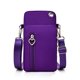 thumbnail image 2 of Bolso bandolera unisex, bolso de hombro impermeable con bolsillo en efectivo Irfora Morado, 2 of 5