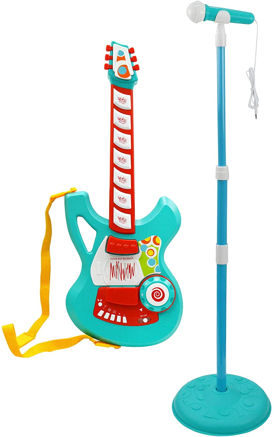 Guitar Toy,Multifunctional Kids Bass Guitar Electric Guitar Toy with Sound O0E6 