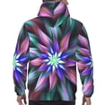 thumbnail image 7 of Uemuo Colored Abstract Pattern Men's Hoodie - Casual Pullover Hoodie with Kangaroo Pocket, Stylish Hooded Sweatshirt for Everyday Wear-3X-Large, 7 of 7