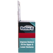 Dentemp Reline It Denture Reliner Kit for Both Upper and Lower Dentures, 2 Ea, 3 Pack