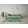 thumbnail image 3 of Ahgly Company Indoor Round Oriental Emerald Green Industrial Area Rugs, 8' Round, 3 of 4