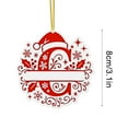 thumbnail image 2 of DAMAI 2026 New 26 Christmas Letter Ornaments with Bow Berry Pinecone Christmas ball, 2D Initial Ornaments for Christmas Tree, Personalized Name Decorations with Alphabet Letters for Holiday Decor, 2 of 5