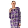 thumbnail image 5 of Aria Women’s Long Sleeve Strech Velour 44" Sleepwear Gown, Sizes S-4X, 5 of 5