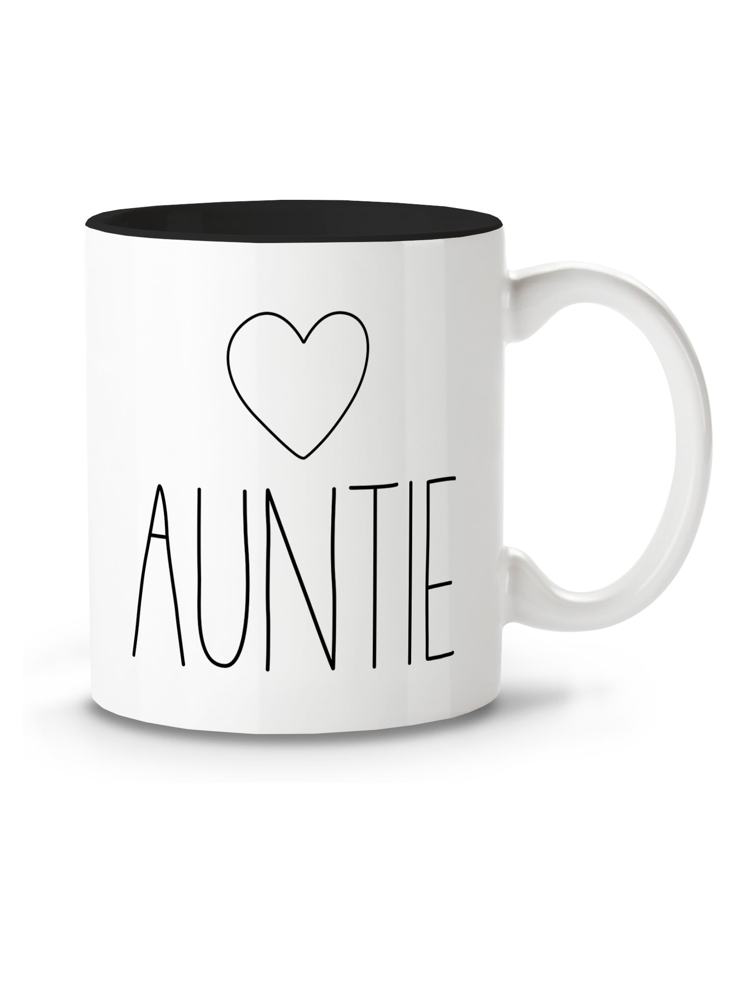 Best Aunt Ever 11 Ounce White Ceramic Coffee Mug Inner Black Best Aunt Ever 11 Ounce White Ceramic Coffee Mug Inner Black