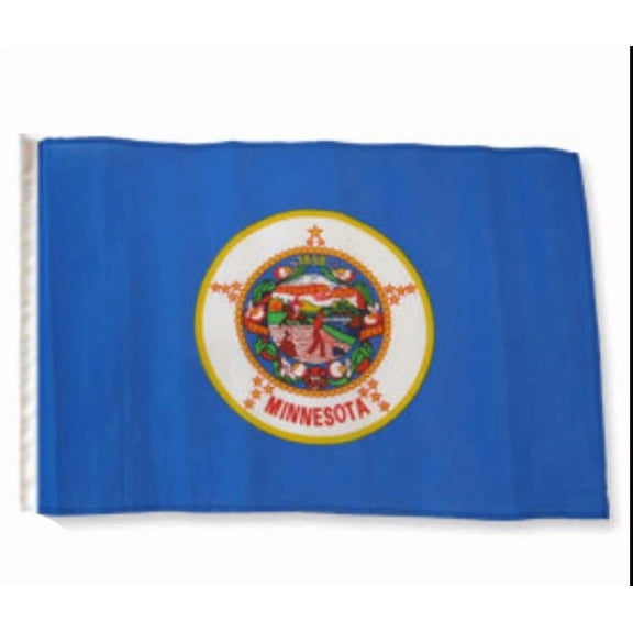12X18 12"X18" State Of Minnesota Sleeve Flag Boat Car Garden 100D