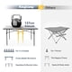 thumbnail image 3 of KingCamp Mesa de camping plegable portátil de aluminio enrollable, ligera, plegable, grande, para picnic en interiores y exteriores, patio trasero, 53.5 x 27.5 pulgadas, 3 of 5