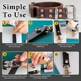 thumbnail image 4 of 50 Sets Copper Rivet Burrs Washer,3/4 Inch Long Leather Copper Rivet Fastener,for Wallets Leather DIY Craft Supplies, 4 of 5