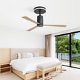 thumbnail image 6 of Jopath 52 Inch Modern Flush Mount Ceiling Fan with LED Light and Remote Control, 3 ABS Blades Noiseless Reversible DC Motor for Patio Living Room, 6 of 9