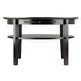 thumbnail image 6 of Pemberly Row Round Solid Wood Coffee Table with Pull out Tray in Dark Espresso, 6 of 8