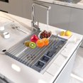 thumbnail image 4 of ZAXARRA Dish Drying Rack, Expandable Roll Up Dish Drainer for Kitchen Counter Kitchen Organizer, 4 of 6