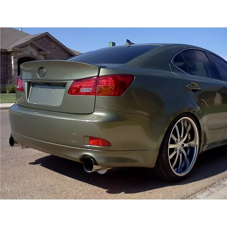 IKON MOTORSPORTS Trunk Spoiler For 2014-2020 Lexus IS250 - V Style FRP Rear Deck Lip Wing