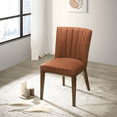 thumbnail image 5 of Miekor Furniture Elmwood Orange Fabric Dining Chair (Set Of 2) 34.6"H x 20.9"W x 24"D for Living Room Bedroom 64619, 5 of 7
