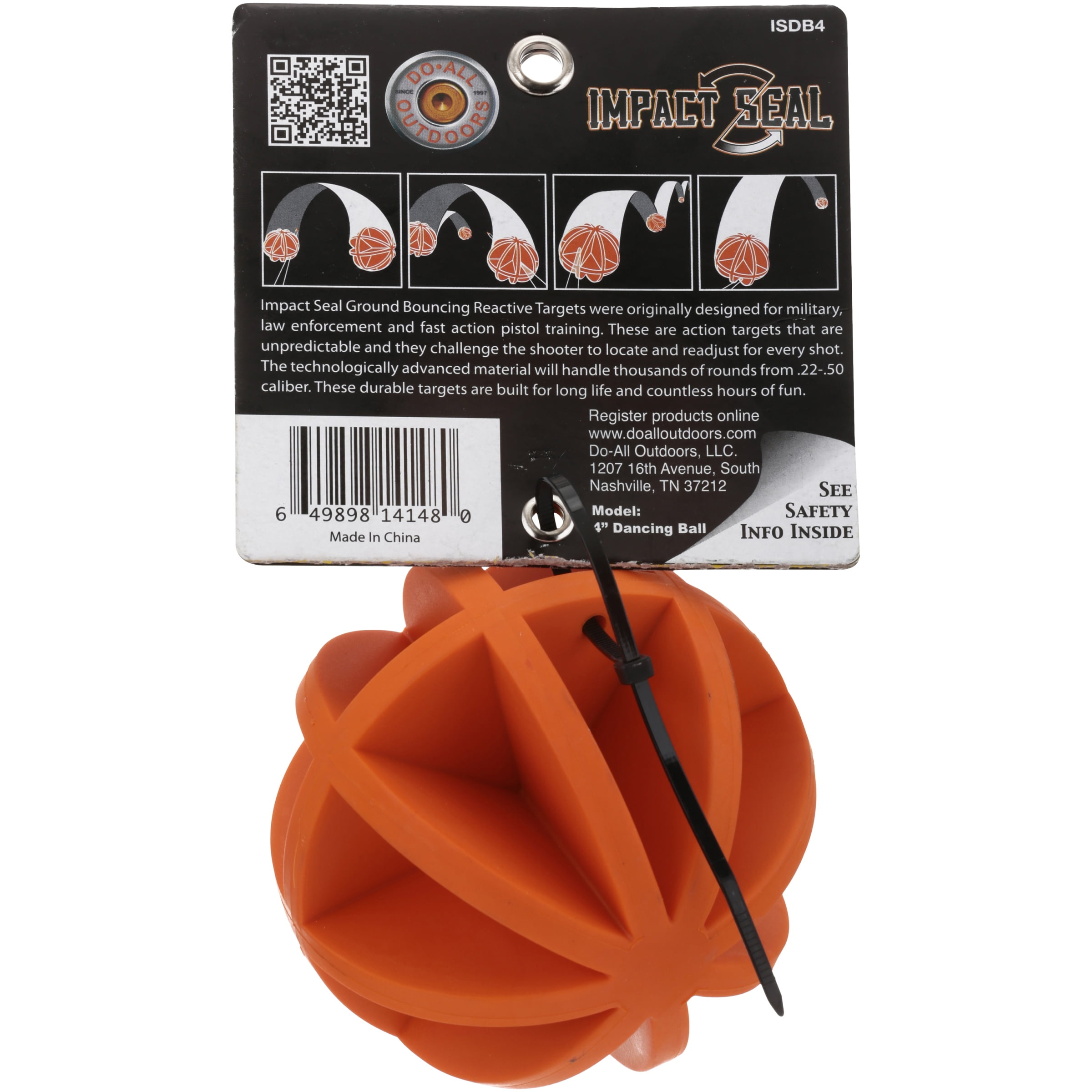 Do-All Traps Ground Bouncing Dancing Ball 4" Impact Seal Shooting Target Weight 1 Pounds