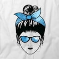 thumbnail image 2 of Messy Bun T-Shirt | Cool Hairstyle White Tee Gift, 2 of 5