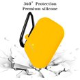 thumbnail image 3 of Silicone Airpods Cover Airpods Protective Cover Compatible With Airpods 2 & 1 Case With Carabiner [Front Led Visible] [Shockproof & Dustproof Protective Cover][Extra Protection] -Yellow, 3 of 4