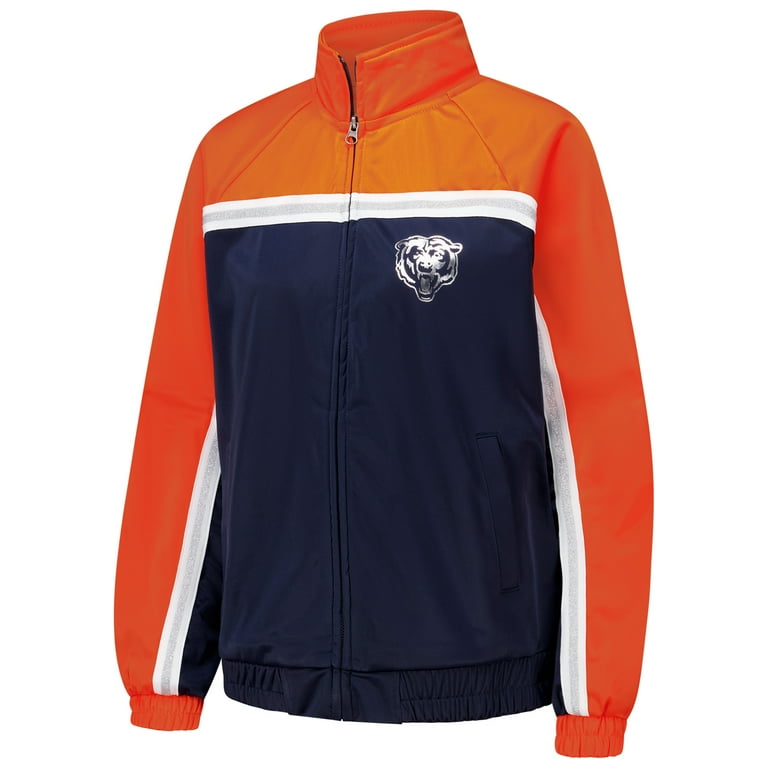 Women s G III 4Her by Carl Banks Navy Chicago Bears Post Game Full Zip Track Jacket Walmart