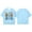 Z-32-Light Blue, variant on Hwmodou Girls Kids 100 Days Of School Print Crewneck Loose Short Sleeve Spring T-Shirts Soft Trendy,3-13Y