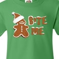 thumbnail image 4 of Inktastic Bite Me Gingerbread Youth T-Shirt, 4 of 5