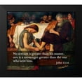 thumbnail image 2 of ArtsyQuotes 17x15 Black Modern Framed Museum Art Print Titled - Bible Verse Quote John 13:16, Ford Madox Brown - Jesus Washes Peters Feet, 2 of 5