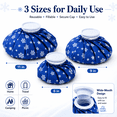 thumbnail image 4 of Bags of Ice for Injuries Reusable Bagged Ice for Hot Cold Therapy and Pain Relief with Elastic Breathable Support Wrap 4 Packs 3 Sizes, 4 of 7