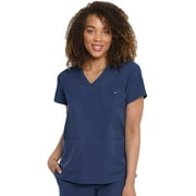 Med Couture Energy Womens V-Neck Three Pocket Top
