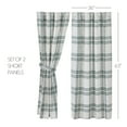 thumbnail image 3 of VHC Brands Pine Grove Plaid Short Curtain Panel, Green, 63x36, Set of 2, 3 of 7