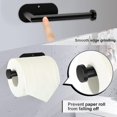 thumbnail image 4 of Portarrollos de papel higiénico, Portarrollos de papel higiénico autoadhesivo, Portarrollos de papel higiénico montado en la pared, Portarrollos de papel higiénico Adhesivo fuerte, a prueba de herrum TUNC Sencillez, 4 of 5