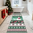 thumbnail image 6 of 8x10 Christmas Area Rug,Snowflake Print Washable Living Room Carpet, Non-Slip Low Pile Rug with Rubber Backing, Thin Foldable Mat for Bedroom Dining Room, 6 of 6