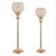 thumbnail image 1 of 2 Piezas Candelabros Decoraciones de Mesa Candelabros de Cristal de Metal para Boda Mesa Fiesta Iglesia Decoración ,B, 1 of 5