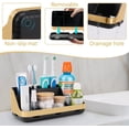 thumbnail image 4 of GFWARE Gold Toothbrush Holders for Bathrooms Countertop Organizer - Detachable 7 Slots Electric Toothbrush and Toothpaste Holder, Kids Organization and Storage, Restroom Accessories Vanity Stuff, 4 of 7
