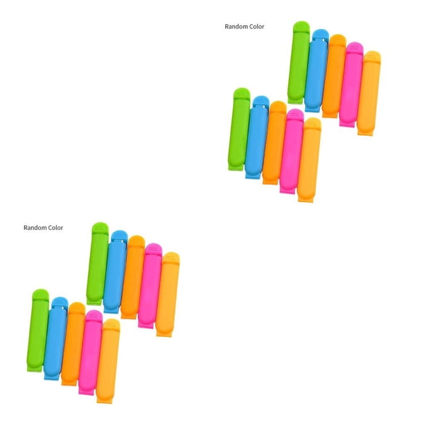 Clips de sellado Wosthever 10 piezas 7cm Color aleatorio 2piezas