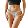 thumbnail image 2 of Velaura Cut Panties for Women Pack Vibrating Pantie's with Control Women's Briefs Women Panties Thongs Pack Cute Panties for Women Women 1 Piece Panties Floral Lace Bow Back Panty Transparent, 2 of 3