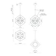 thumbnail image 2 of CH19226-BK/AN-Kuzco Lighting-Monza - 84W LED Chandelier-32.88 Inches Tall and 31.13 Inches Wide, 2 of 3