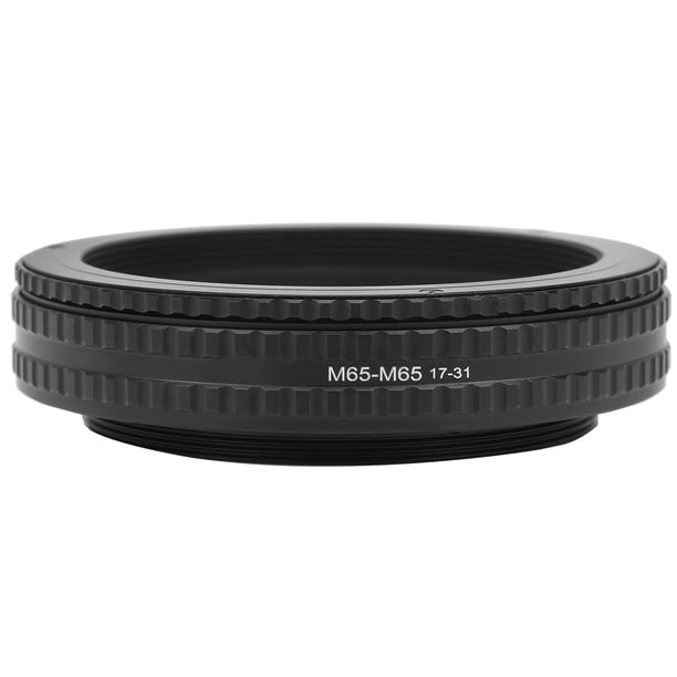 Adaptador helicoidal de enfoque para adaptador helicoidal M65 Adaptador de enfoque ajustable Tubo deTubo de enfoque profesional Adaptador helicoidal de enfoque conveniente para fotógrafo doméstico LHCER NONE