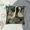 thumbnail image 2 of RUIYC Throw Pillow Covers Asian Oriental Cranes Writing Vintage Geometric Pattern Decorative Pillow Cases Home Decor Square Pillowcase Double Side Printed, 2 of 5