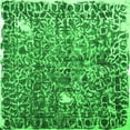 thumbnail image 1 of Ahgly Company Indoor Square Abstract Green Contemporary Area Rugs, 3' Square, 1 of 1