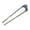 Wave Blue, variant on Riousery Vintage U-shaped Alloy Hairpin for Traditional and Elegant Hairstyles, Ancient Style Chinese Fashionable Hair Accessory, Crescent White, 4.5 inches / 11.4 cm