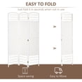 thumbnail image 4 of HOMCOM 3 Panel Room Divider Folding Privacy Screen 5.6' Room Separator, 4 of 8
