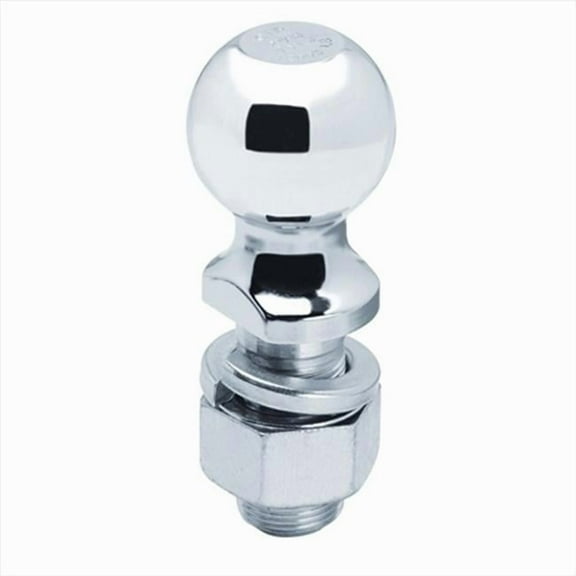 Hitch Ball, 2.31 x 1.25 x 2.75 In. 12, 000 Lbs. GTW Chrome, 2.31 x 2.31 x 5.75 in.