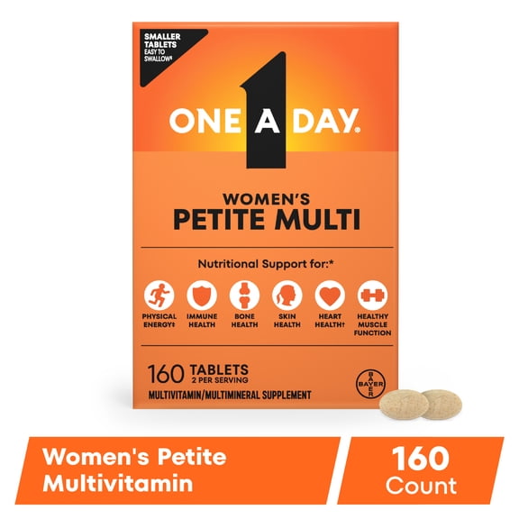 One A Day Women's Petites Tablets, Multivitamins for Women, 160 Ct