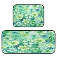 thumbnail image 6 of Ryvnso St Patrick Clover Flower Kitchen Rugs Set Non Slip Runner Mats for Dining Room, 6 of 7