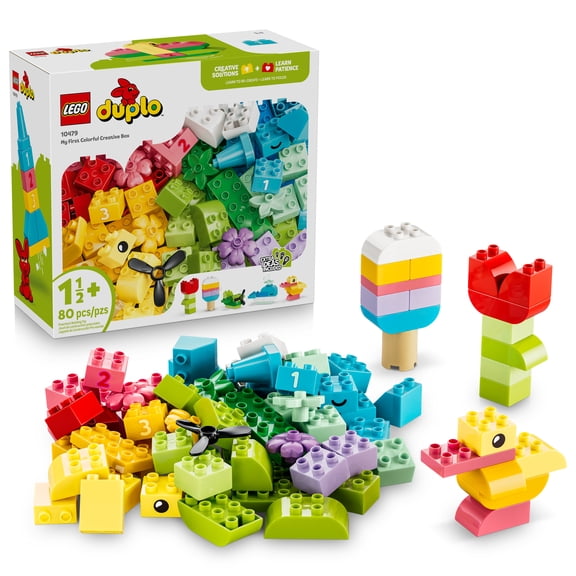 LEGO DUPLO Classic Colorful Creative Box - Educational Building Toy for Toddlers, Ages 1.5 - Learning Toy for Boys & Girls - Gift for Birthdays - 10479