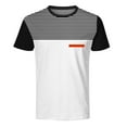 thumbnail image 4 of Sngxgn Mens Short Sleeve Gym Bodybuilding Tshirts Crewneck Tees Shirts Tops(White,L), 4 of 7