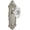 Satin Nickel, variant on Grandeur Biarritz Crystal Door Knob with Grande Victorian Plate