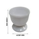 thumbnail image 3 of Fiudx Huevera Europea, Elegante Diseño de Patas Altas, Color Blanco Clásico, Bandeja y Vaso Multifuncionales, Decoración de Mesa, Regalo de Inauguración, Tamaño Compacto y Portátil, Estilo Mini Copa., 3 of 6