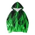 thumbnail image 4 of WEIYLL Boys Hoodies And Sweatshirts Children's Long Sleeved Fire Print Pocket Green Winter Clothes for 18-24 Months, 4 of 4
