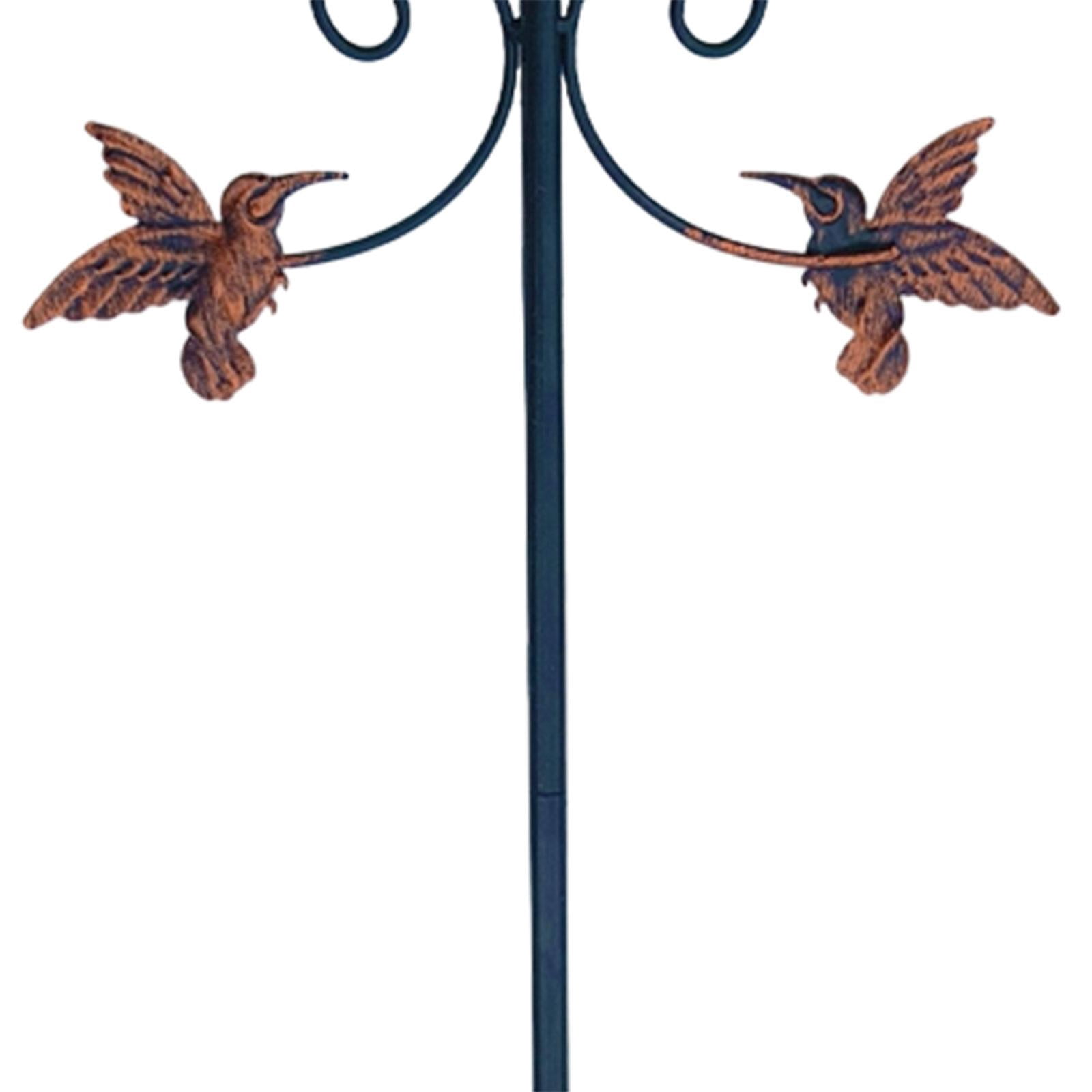 CarpNettore Garden Freestanding Bird Bath Bowl 9.8x31inch for Wild Bird Watchers Strong Load