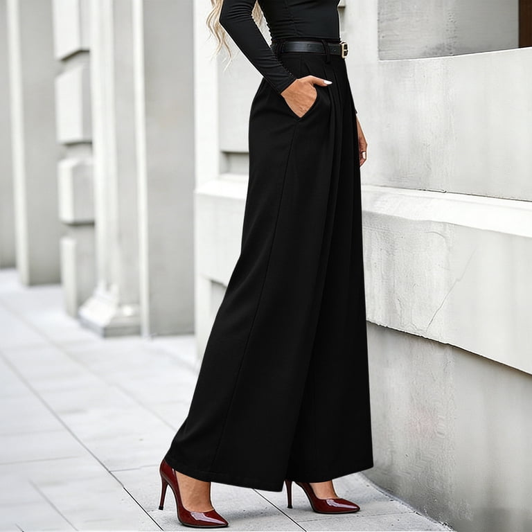 black low rise dress pants Vice Waist Pant day to night Low Rise Relaxed Trousers